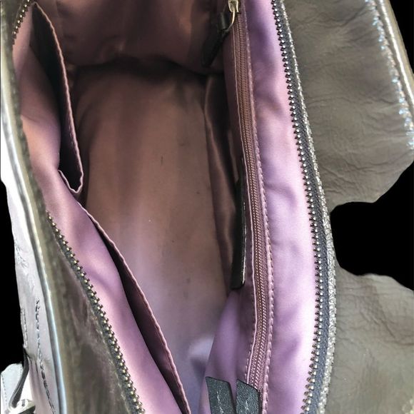 UEC Coach Gray patten leather tote bag - Picture 10 of 11